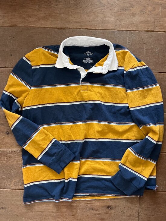 St. John's Bay Tops - St John's Bay Striped Rugby Shirt L